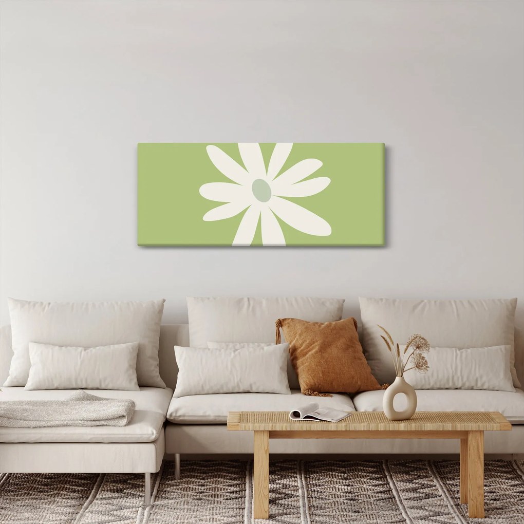 Tablou - Hippies, flori verzi N⁰2 (120x50 cm)