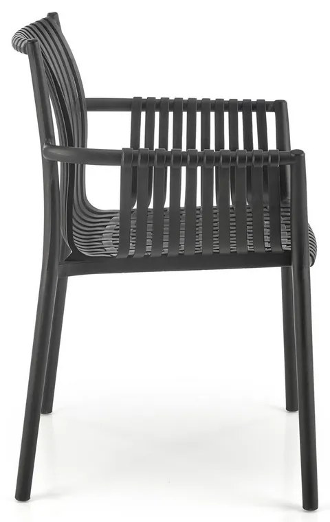 Scaun de bucaterie Lamar, negru