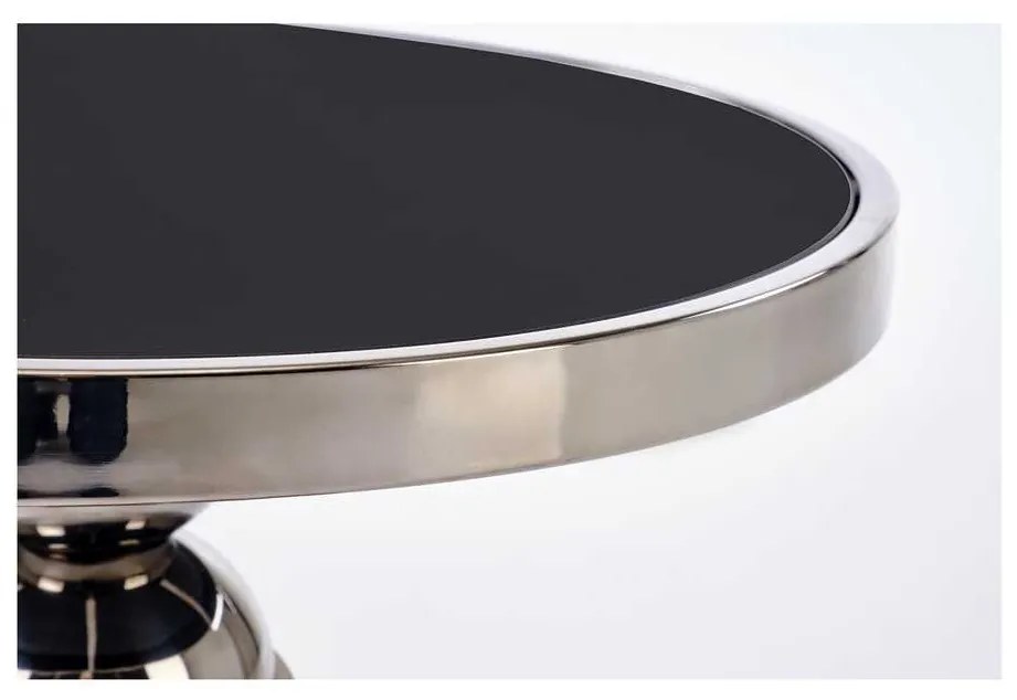 Măsuță de cafea Beady, argint / negru