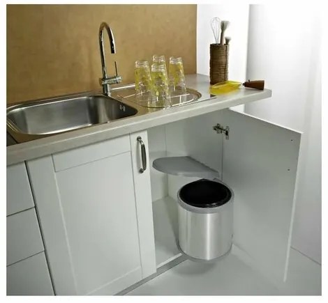Coș de gunoi încorporat Elletipi RING, 10 L, gri