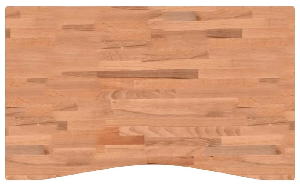 356061 vidaXL Blat de birou, 100x(55-60)x4 cm, lemn masiv de fag