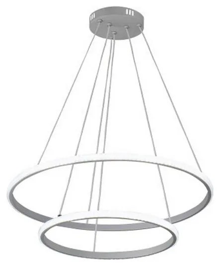 Candelabru suspendat LED dimabil pe cablu, 55 W, 230 V, 3000–6500 K, Ø 60 cm + telecomandă
