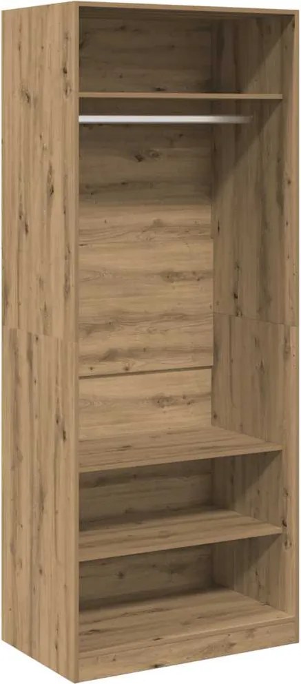 vidaXL Șifonier, stejar artizanal, 80x50x200 cm, lemn prelucrat