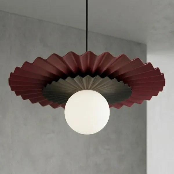 Lustră suspendată pe cablu UMBRA 1xG9/8W/230V negru/roșu