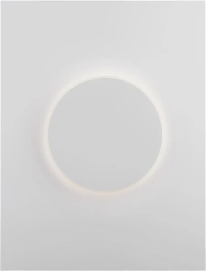 Aplica LED de perete design ambiental CYRCLE 30cm alba
