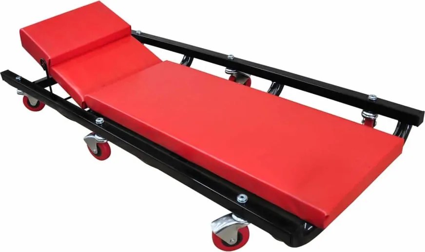 vidaXL Targă pentru reparații sub mașină cu 6 roți reglabile