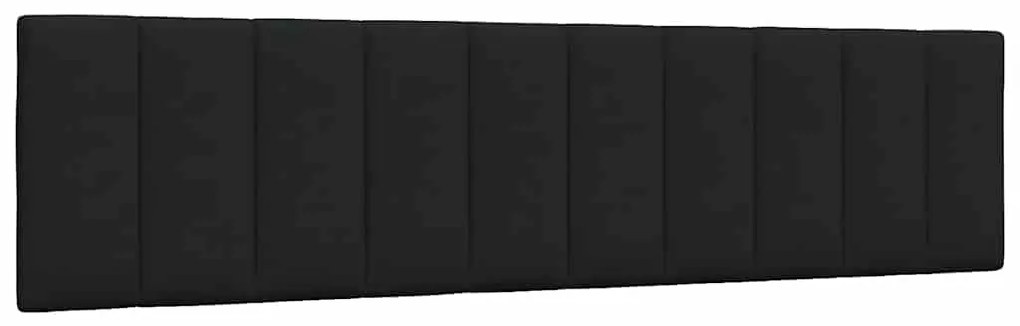 vidaXL Pernă pentru tăblie de pat, negru, 200 cm, material textil