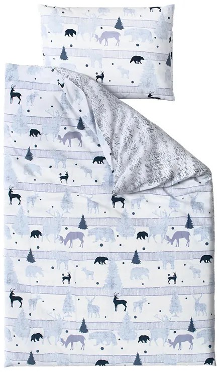 Lenjerie de pat din bumbac Renforce SOBI A STROMKY albă Dimensiune lenjerie de pat: 70 x 90 cm | 140 x 200 cm