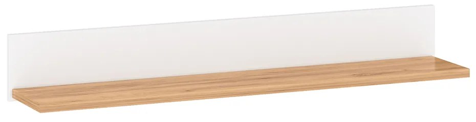 Poliţă, alb alba / stejar craft auriu, LANZETTE D