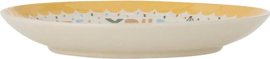 Farfurie pentru copii galbenă/crem din gresie ø 16 cm Celebrate – Bloomingville Mini