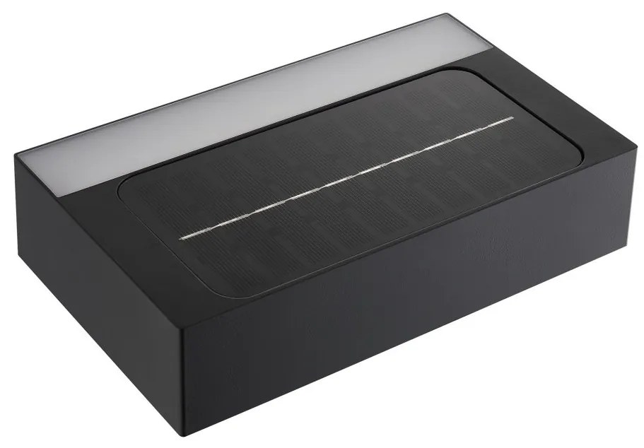 Aplica solara cu senzor de miscare, protectie IP44, Monay Square negru