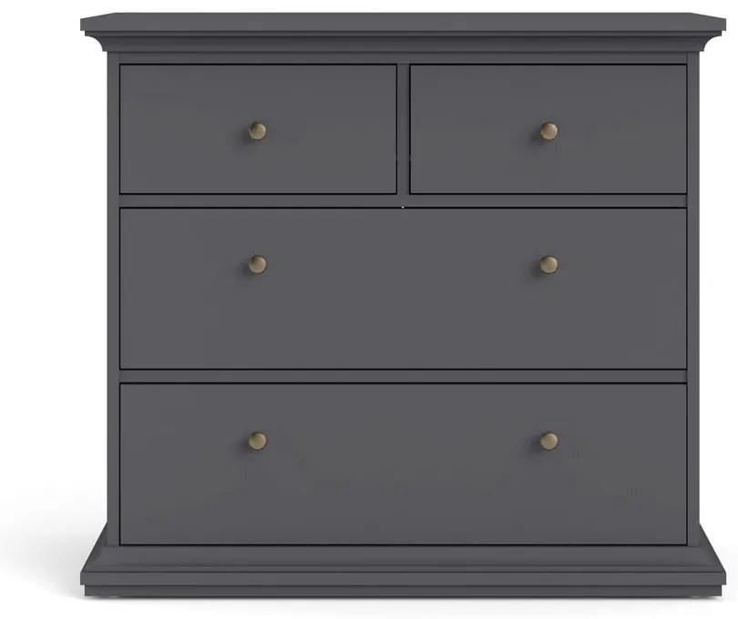 Comodă gri joasă 96x87 cm Paris – Tvilum