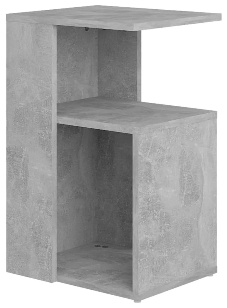 802997 vidaXL Masă laterală, gri beton, 36x30x56 cm, lemn prelucrat