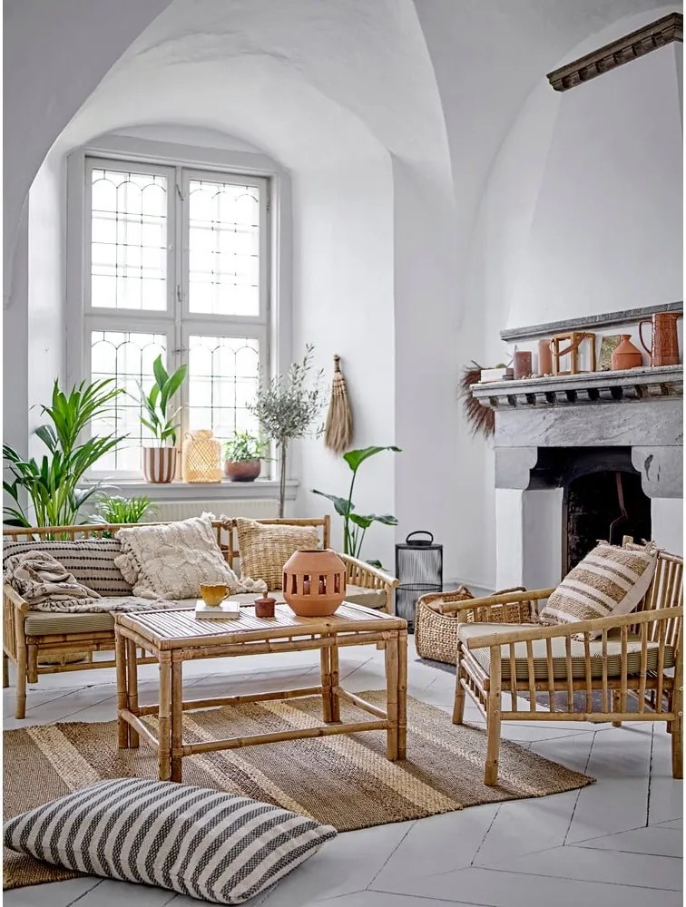 Canapea de grădină bej natural din bambus Sole – Bloomingville