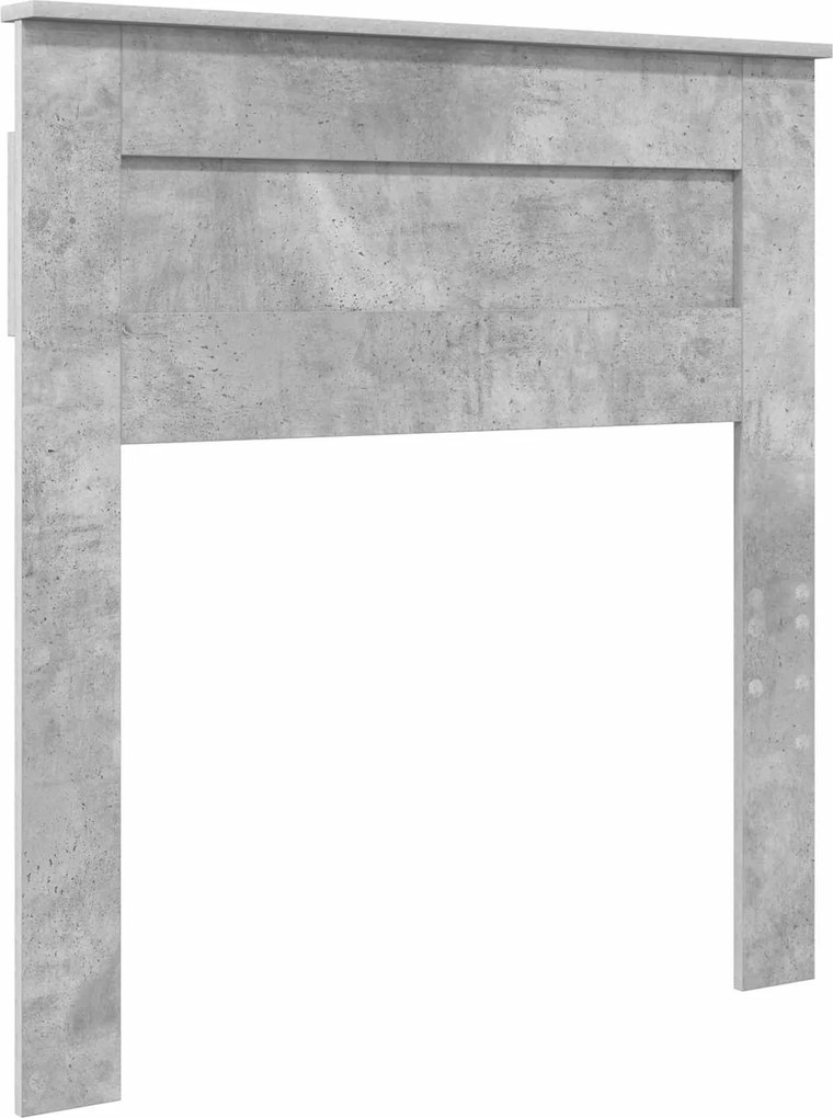 vidaXL Tăblie cap Gri din beton 80 cm Lemn compozit