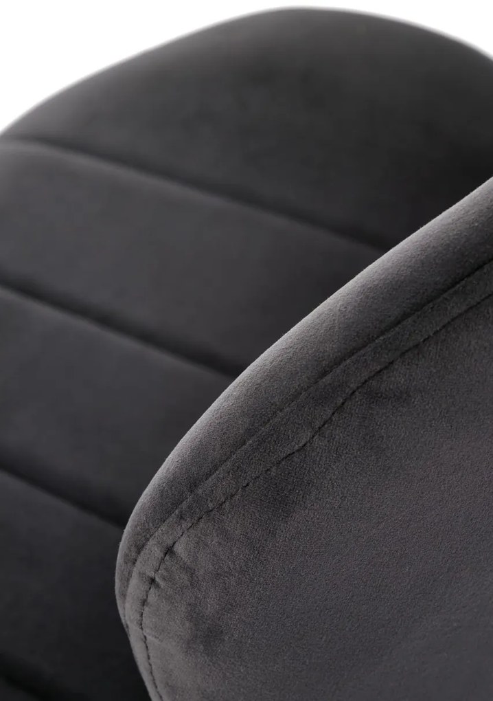 Scaun K538 velvet negru H85 cm