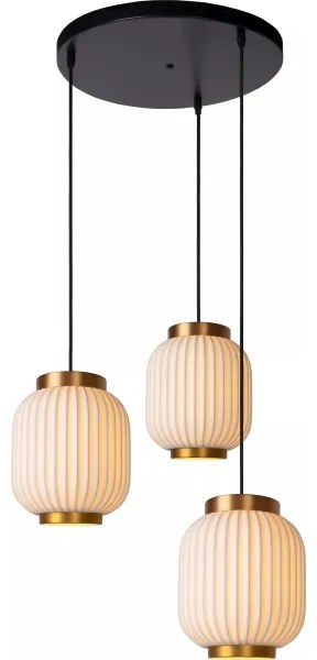 Lustră pe cablu Lucide 13435/03/31 GOSSE 3xE27/40W/230V porțelan