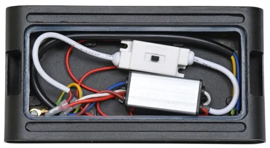 Aplică LED de exterior Ecolite ZFP12-CR BRICK 2xLED/6W/230V IP65 negru