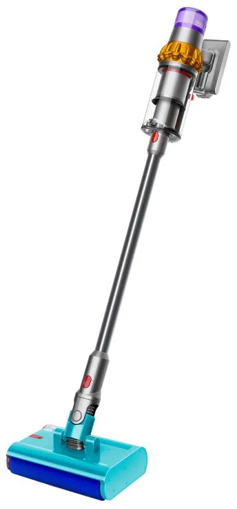 Aspirator vertical Dyson V15S Detect Submarine 448798-01, 660W, 0.77 l, 60 min autonomie, Senzori, 4 moduri, LCD, Gri / Albastru