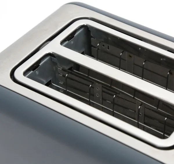 Prăjitor de pâine cu două fante 900W/230V oțel inoxidabil/gri