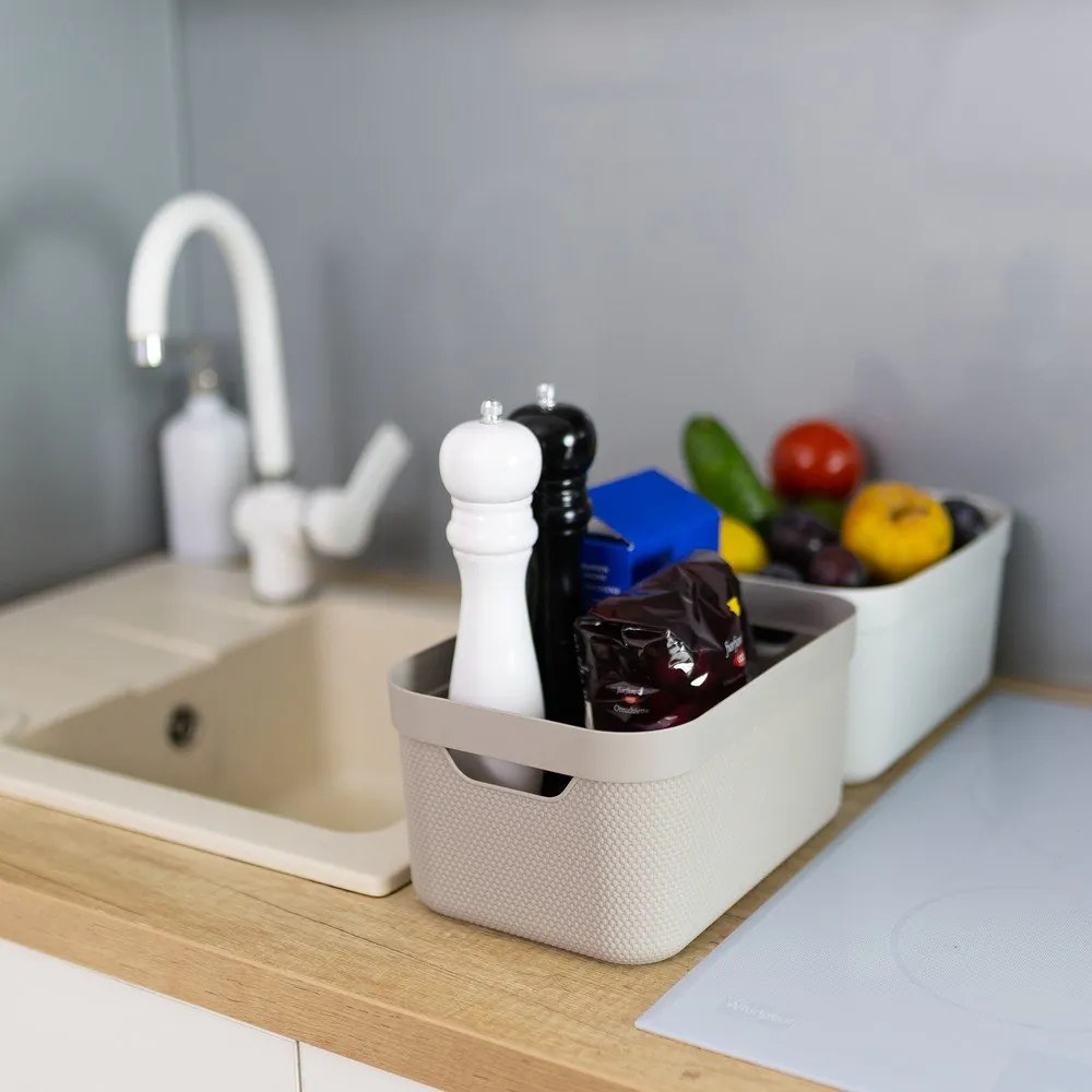 Cutie de depozitare din plastic cu capac Deco - Rotho