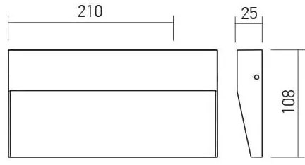 Aplică LED de exterior LANDER LED/6W/230V IP54 antracit Redo 90481