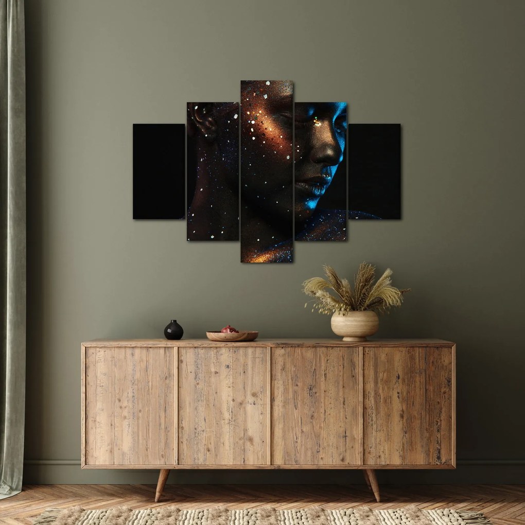 Tablou strălucitor a femeii (150x105 cm)