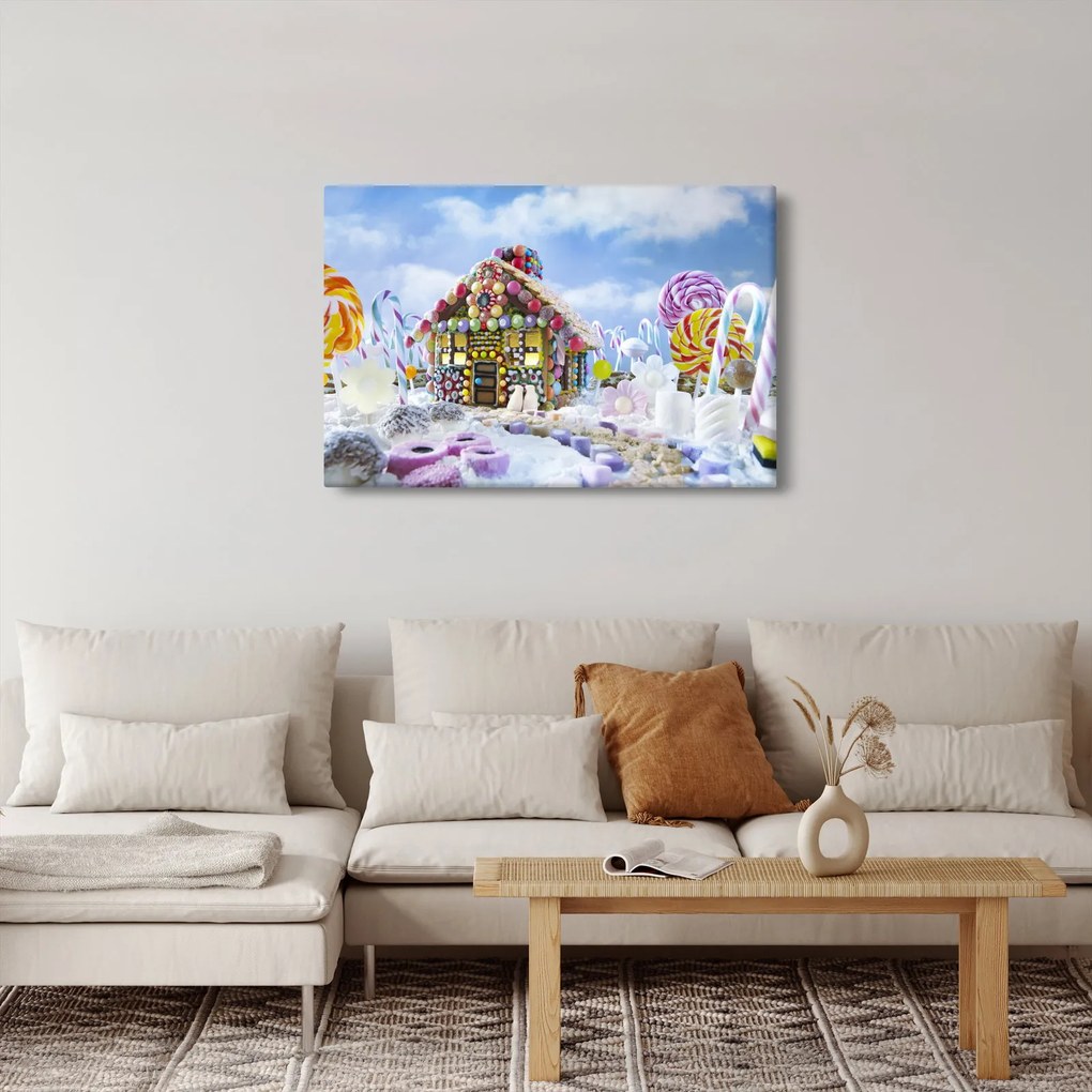 Tablou - Căsuță de turtă dulce (90x60 cm)