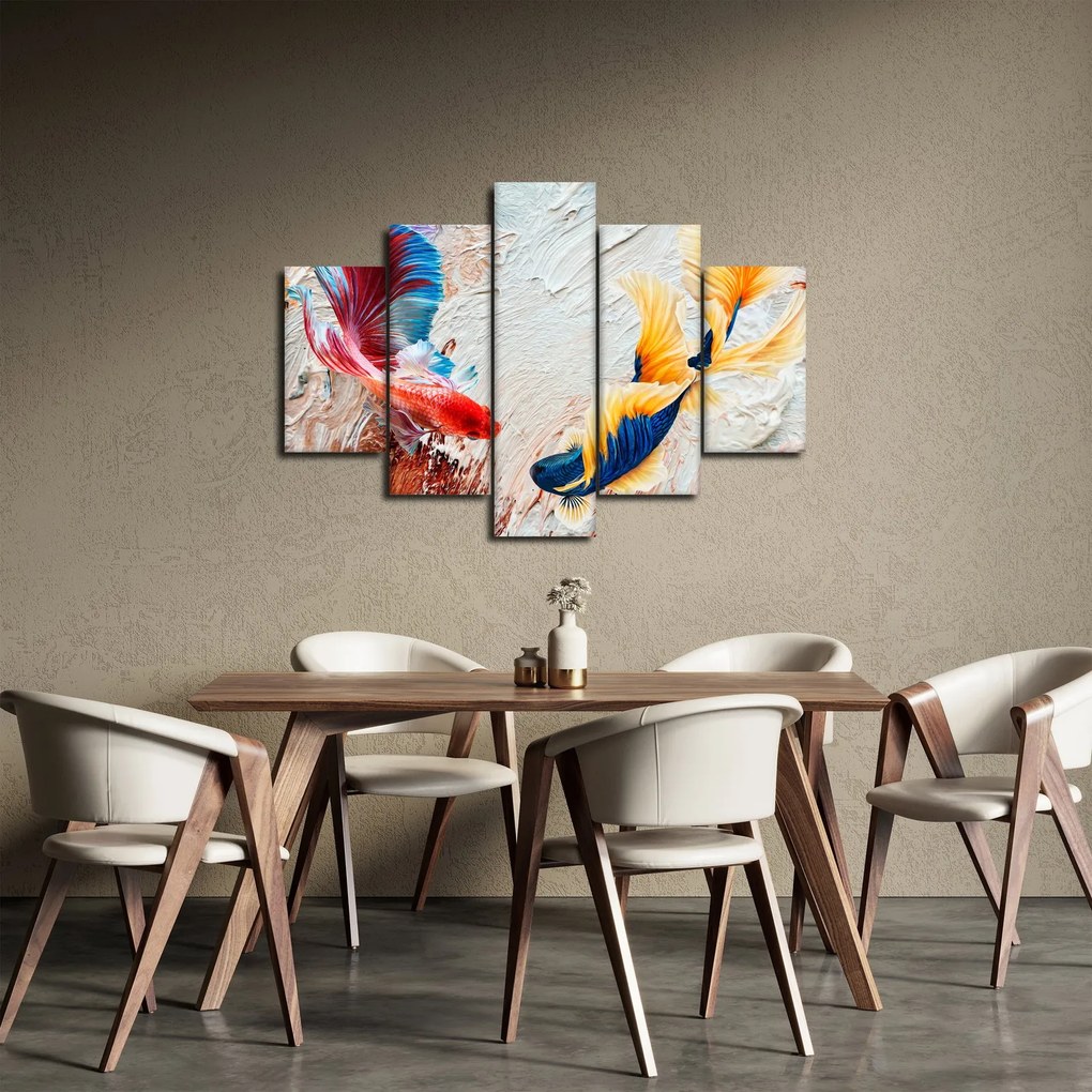 Tablou - Pești războinci (150x105 cm)