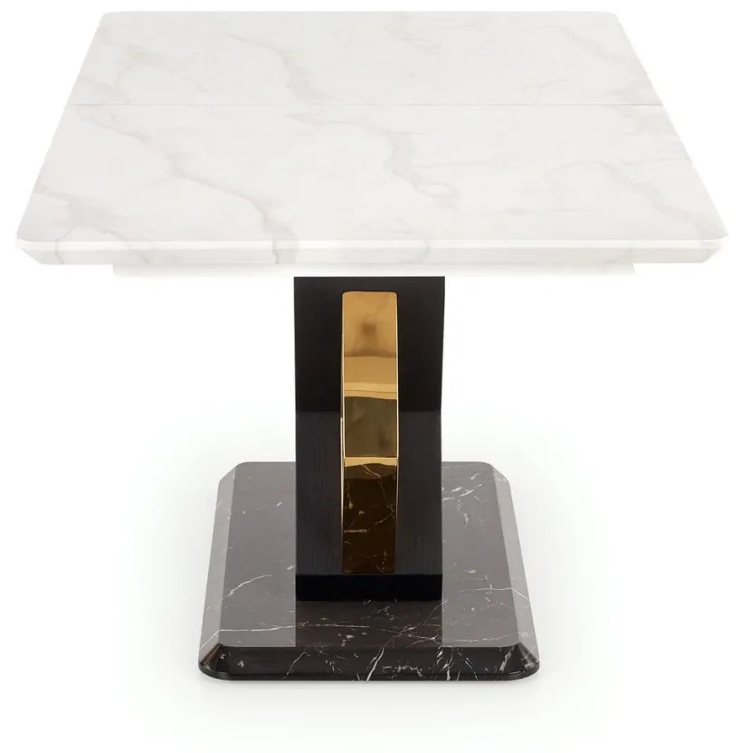 Set masa extensibila Vincenzo + 4 scaune K474 crem/auriu