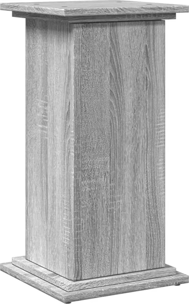 vidaXL Suport prezentare cu depozitare sonoma gri 31x30x60 cm lemn