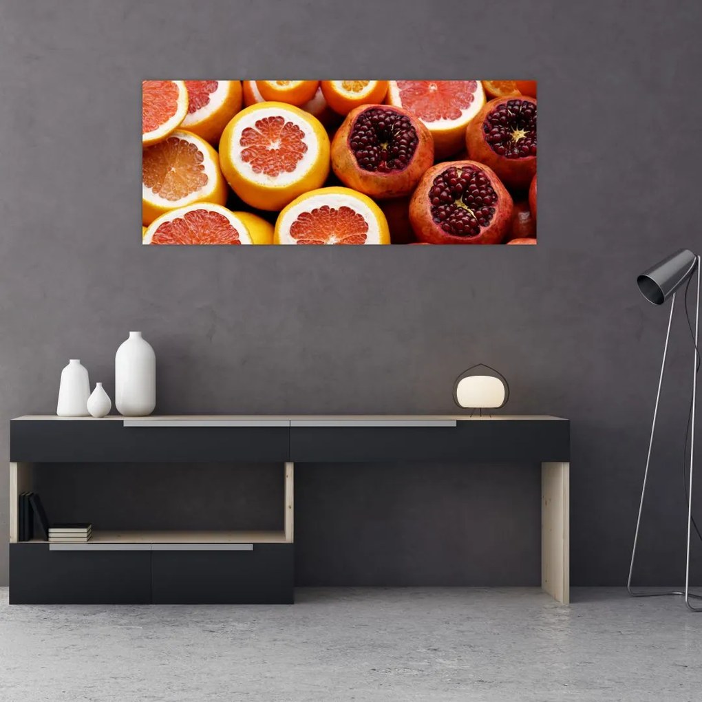 Tablou cu portocală și (120x50 cm)
