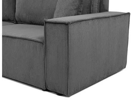 Canapea extensibilă Kasuna Sztruks (Albastru închis) (cu sp. depozitare). 1105542
