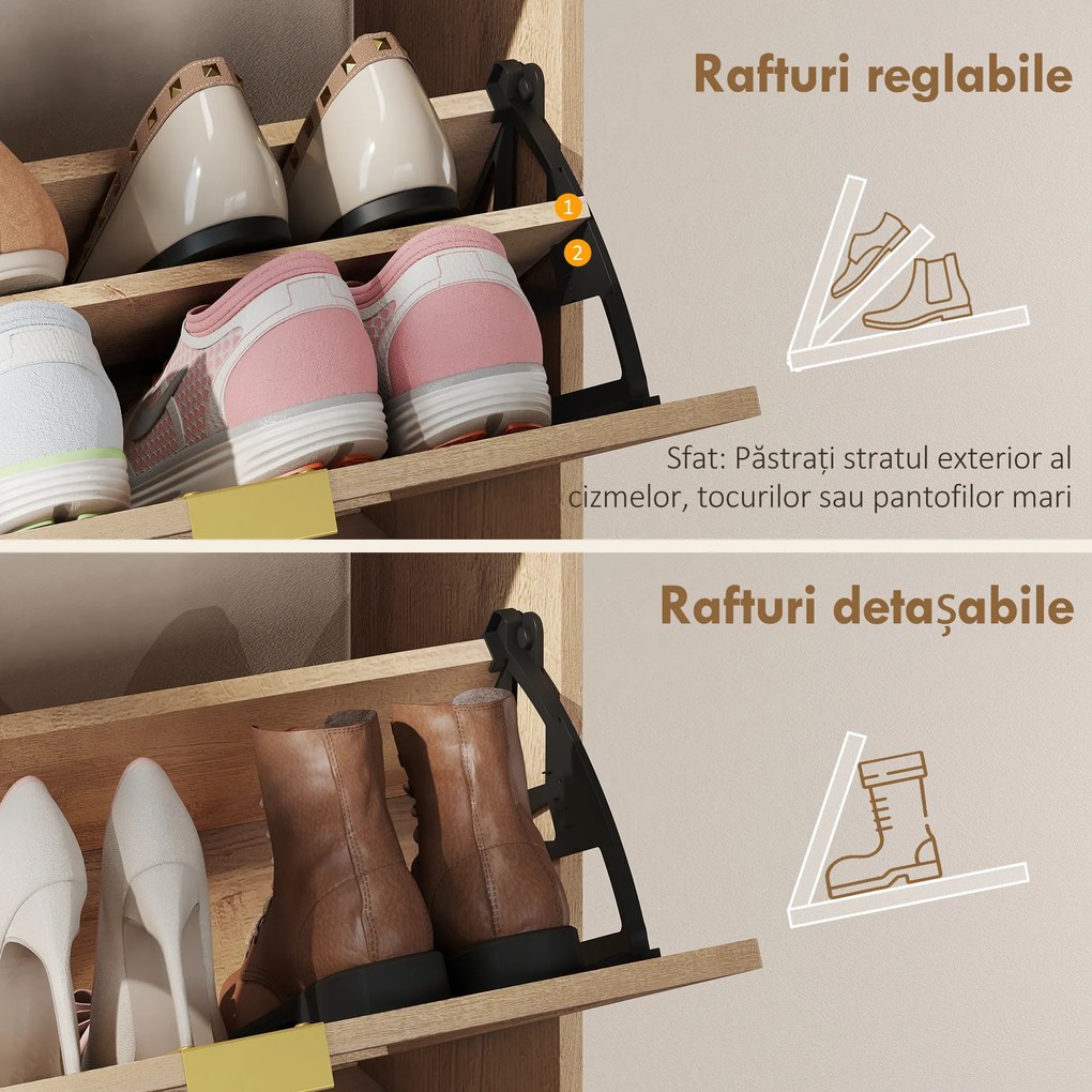 HOMCOM dulap pantofi compact | Aosom Romania
