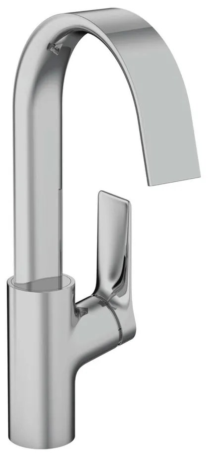 Baterie lavoar Hansgrohe Vivenis 210 cu pipa pivotanta crom lucios cu ventil Pop-Up