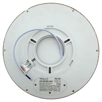 Plafonieră LED 18W, 230V, 3000/4000/6500K, Ø23 cm, maro