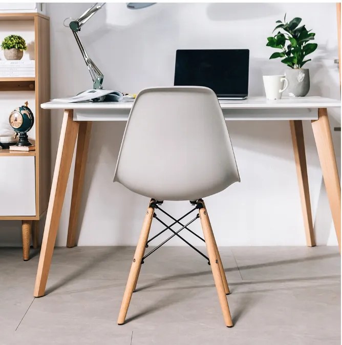 Scaun de sufragerie gri, stil scandinav Classic