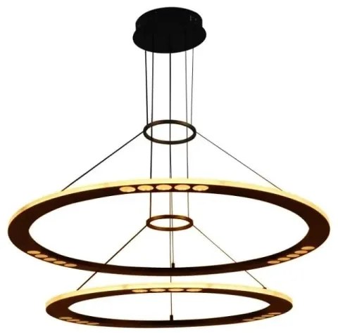 Lustră LED dimabilă pe cablu LED/90W/230V 3000-6500K + telecomandă