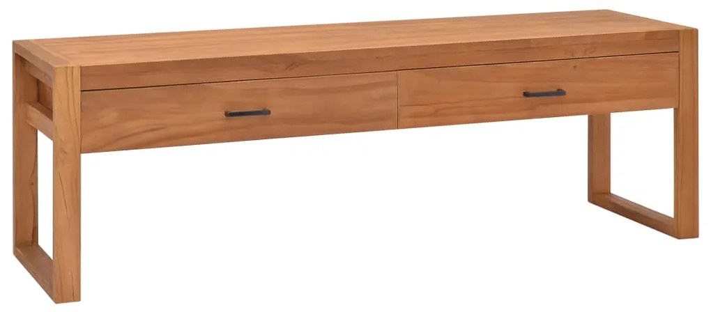 vidaXL Comodă TV, 140 x 40 x 45 cm, lemn de tec