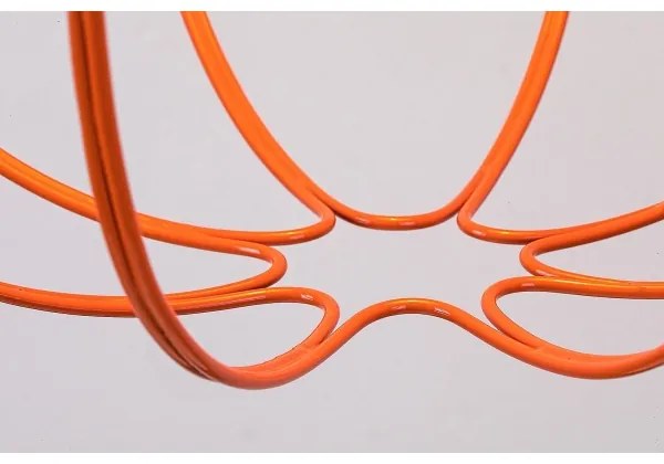 Lustră pe cablu SVENS 1xE27/60W/230V negru/portocaliu Rabalux 72034