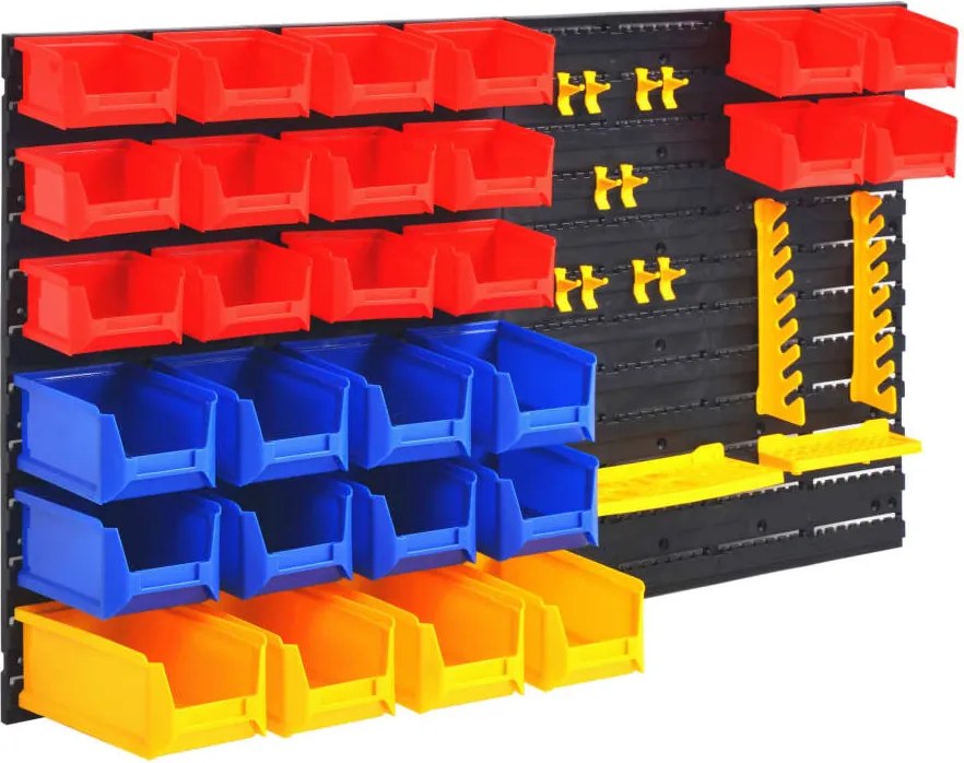 vidaXL Organizator scule de garaj cu montare pe perete