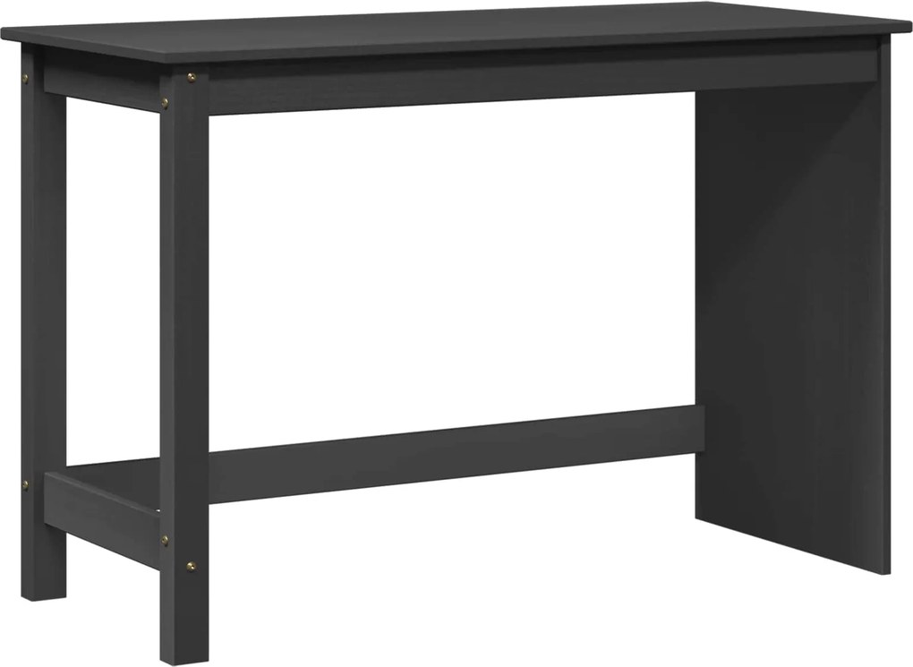 vidaXL Birou Gri 112 x 50 x 75 cm Lemn de pin masiv