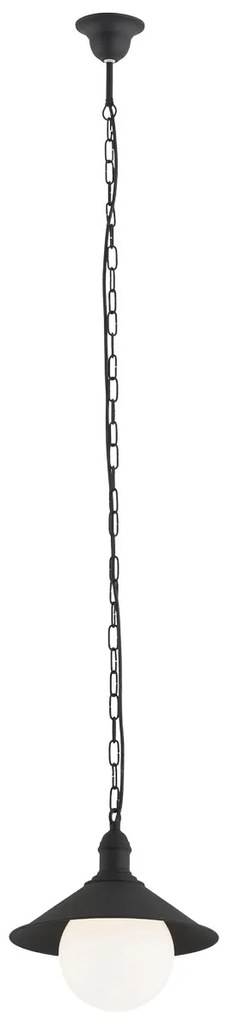 Pendul exterior stil clasic ERBA BIS negru
