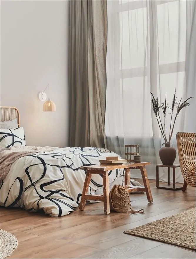 Aplica de perete boho style design natural Fado natur/ alb