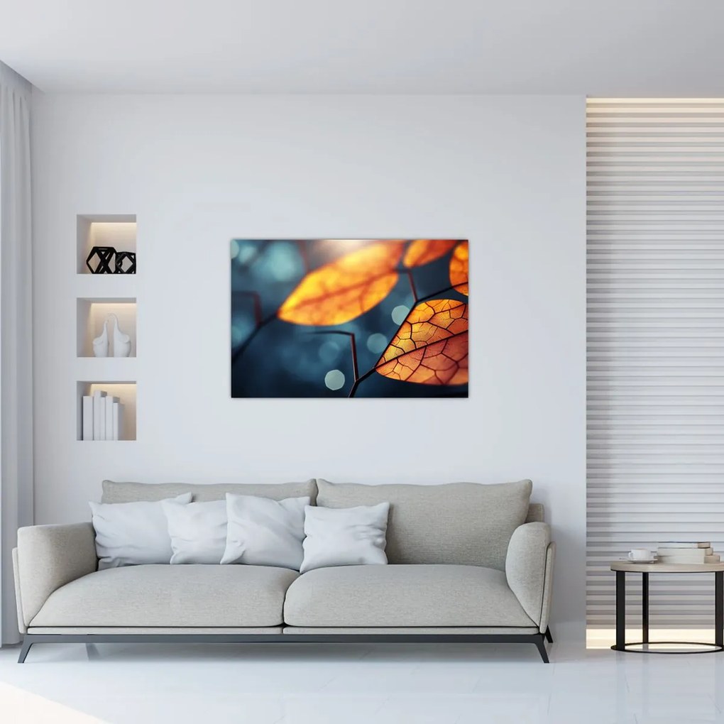 Tablou - Textura frunzelor (90x60 cm)