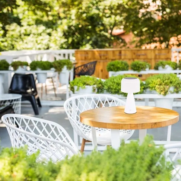 Lampă LED solară dimabilă de masă LIMA LED/3,7V 1800 mAh 3000/4000/5000K IP44 alb