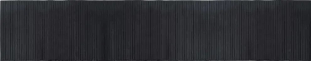 vidaXL Covor dreptunghiular, negru, 60x300 cm, bambus