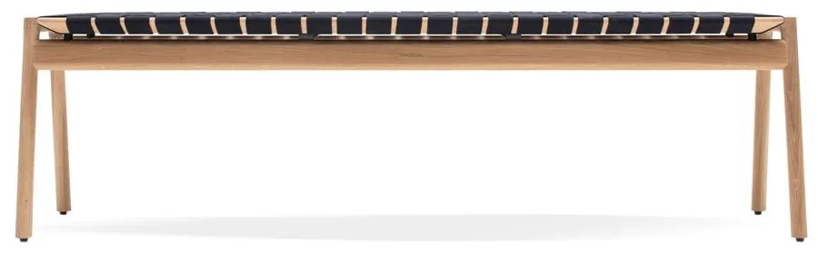 Bancă negru/natural Klupa - Gazzda