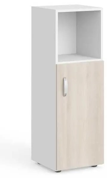 Dulap mediu Manager 39,9 x 42,2 x 119,5 cm, dreapta, salcâm deschis / alb