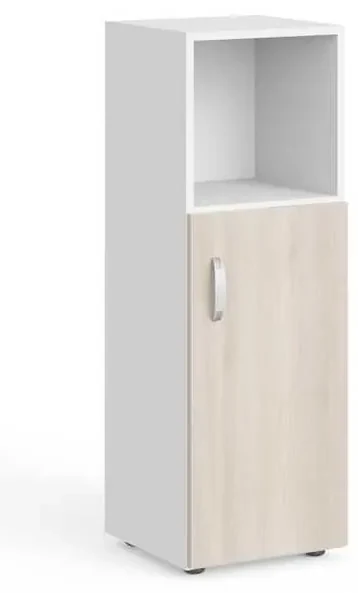 Dulap mediu Manager 39,9 x 42,2 x 119,5 cm, dreapta, salcâm deschis / alb